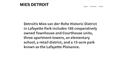 Desktop Screenshot of miesdetroit.org